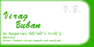 virag buban business card